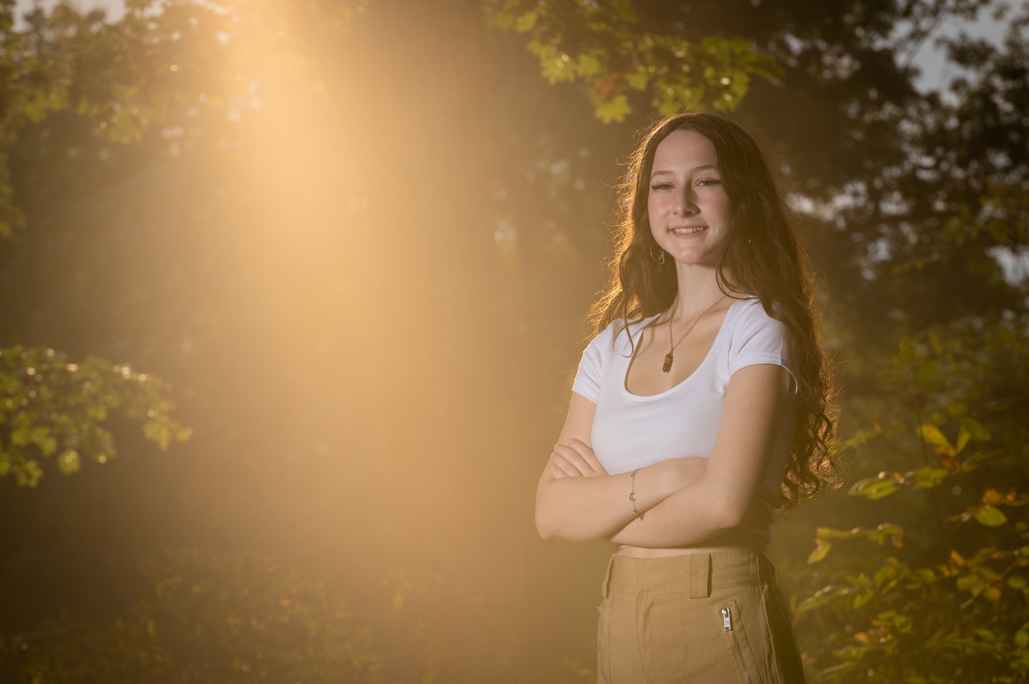 Portrait at sunset